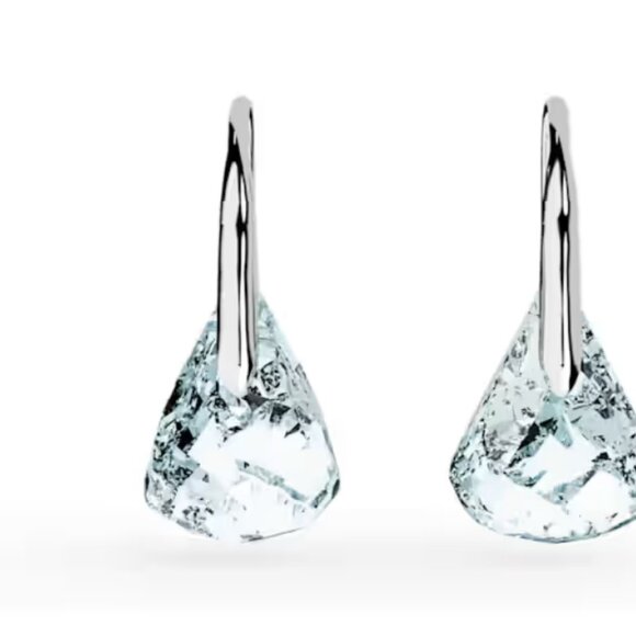 Swarovski Lunar drop earrings in blue - Picture 2 of 3